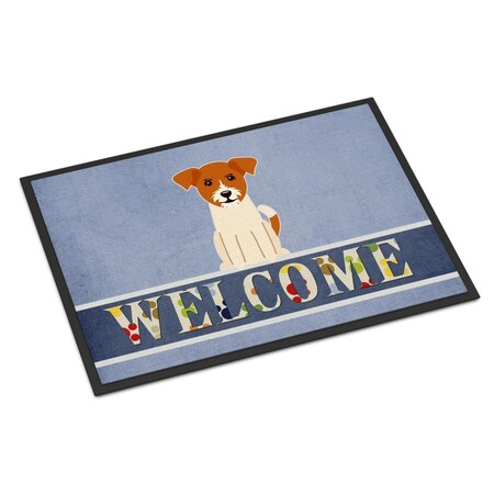 Carolines Treasures 18 x 27 in. Jack Russell Terrier Welcome Indoor or Outdoor Mat BB5689MAT